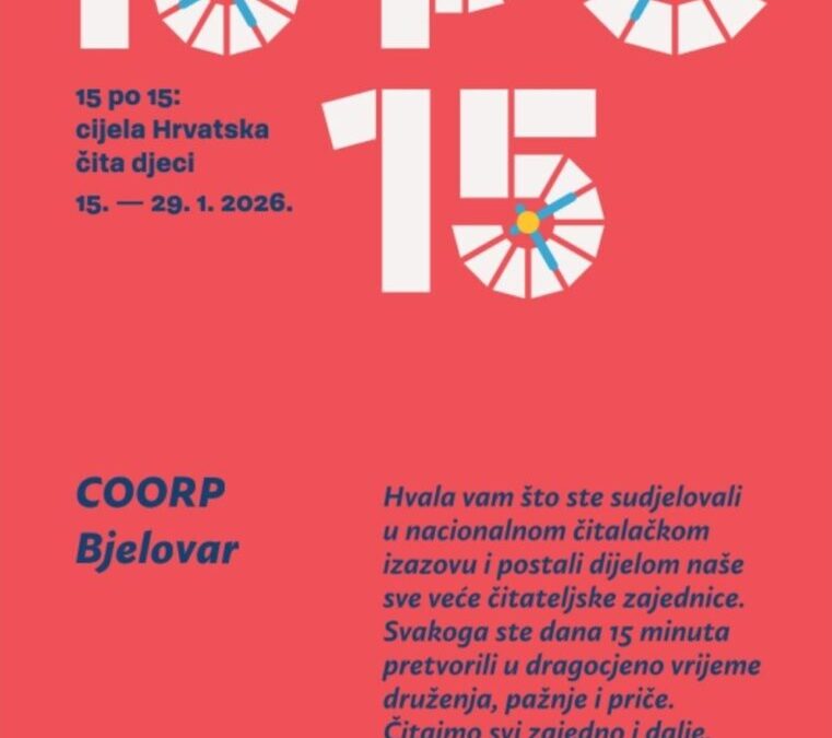 15 po 15 – cijela Hrvatska čita djeci